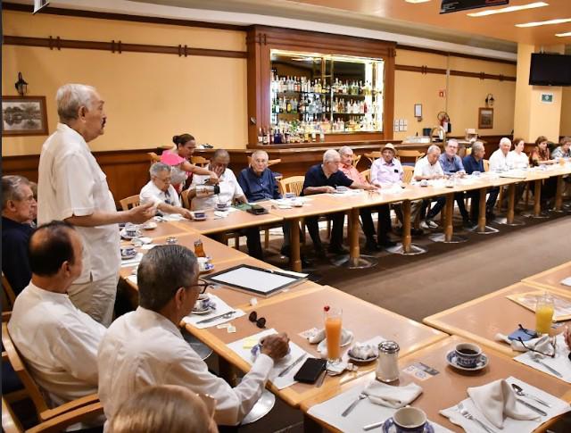 $!Alfredo Covarrubias da la bienvenida a los integrantes de la Confraternidad Prevoriana Politécnica.