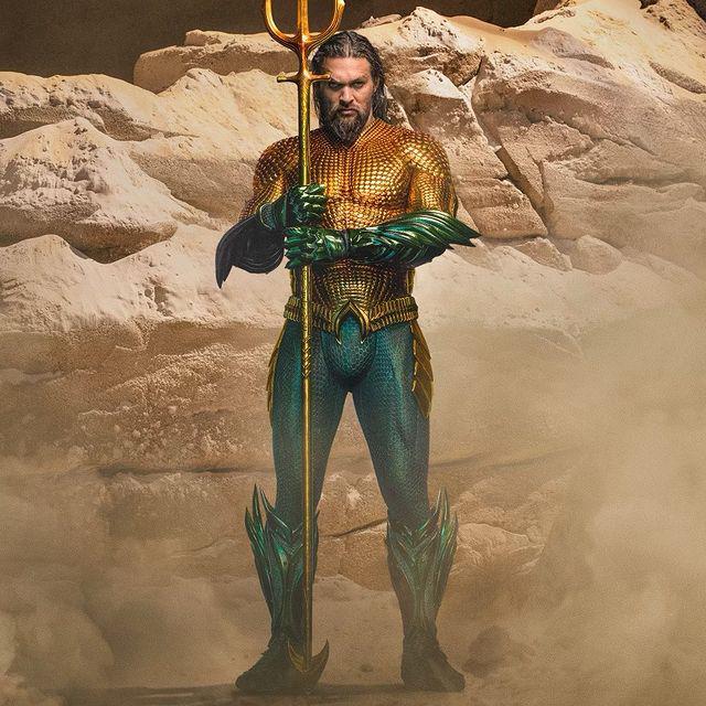 $!Este fue el traje que utilizó en la primer entrega de Aquaman en 2018.