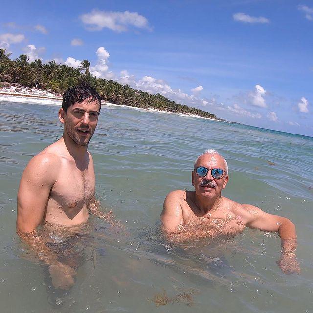 $!Luis Gerardo Méndez y su papá.