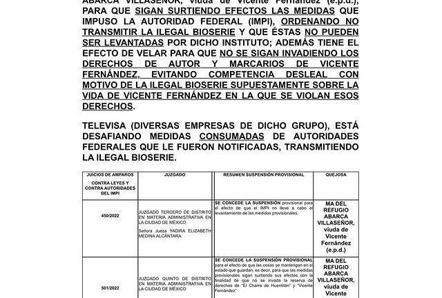 Familia de Vicente Fernández suma tres amparos contra Televisa para suspender la bioserie ‘El último rey’