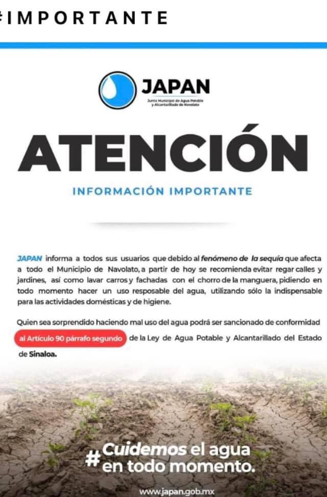 $!En Culiacán, Mocorito, Navolato y Elota multarán a quienes desperdicien agua, las sanciones llegan hasta los 3 mil 500 pesos