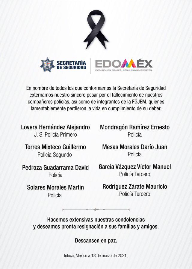 $!Autoridades vinculan a la Familia Michoacana con el asesinato de 13 policías en el Edomex