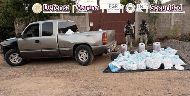 Parte de los decomisos de droga realizados en Sinaloa.