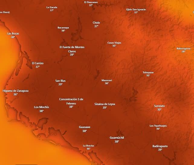 $!‘Alvin’ dejaría lluvias el fin de semana en Sinaloa; este miércoles, hasta 45 grados de temperatura