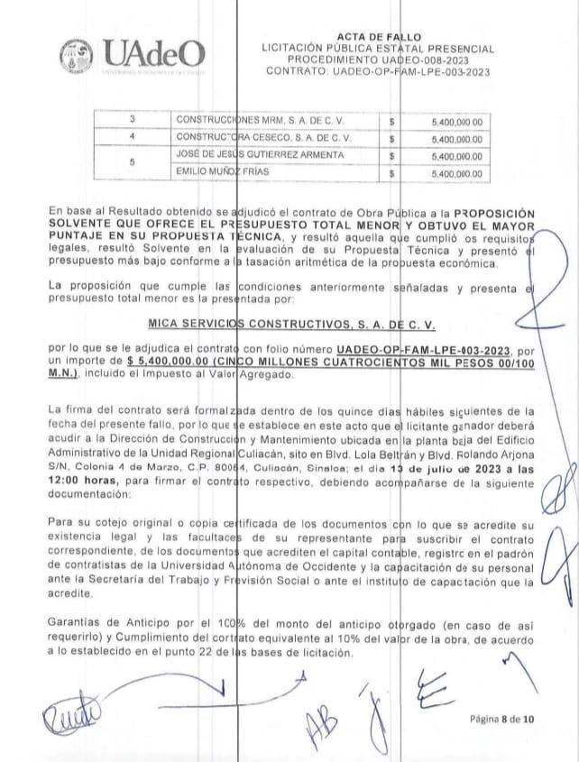 $!UAdeO destinará $37 millones a construcción de edificios