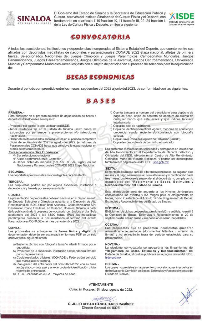 $!El Isde lanza convocatoria para becas económicas a deportistas