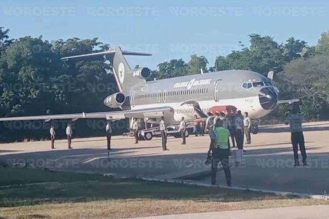 El cuerpo de Jesús Alberto “N” fue trasladado desde Culiacán hasta el estado de Guerrero, en un avión de la Guardia Nacional.