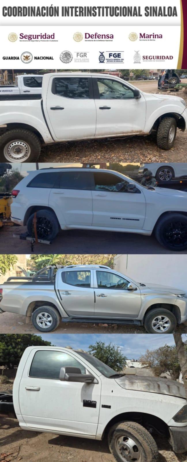 $!Aseguran 13 vehículos con reporte de robo en Navolato y Culiacán