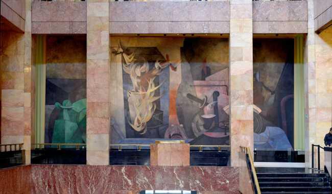 $!El segundo video de la serie, dedicado al mural Apoteosis de Cuauhtémoc, de David Alfaro Siqueiros.