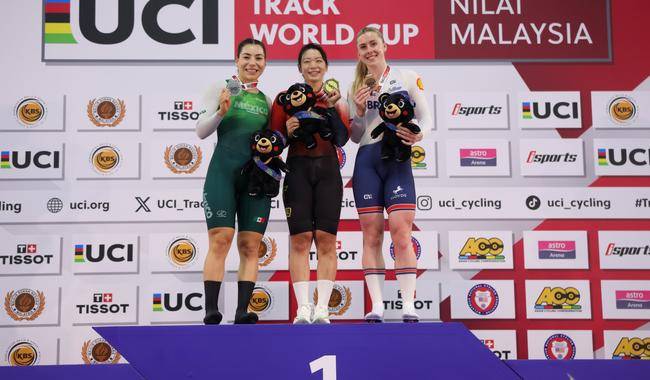 Daniela Gaxiola gana medalla de plata y México cierra con fuerza en la Copa del Mundo de Pista en Malasia.