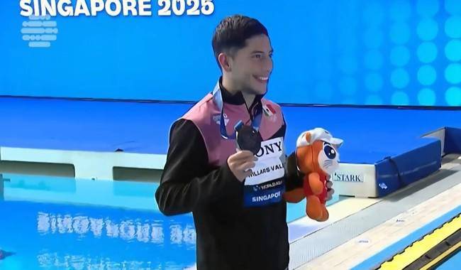 Randal Willars cierra con bronce los clavados del Mundial de Deportes Acuáticos Singapur