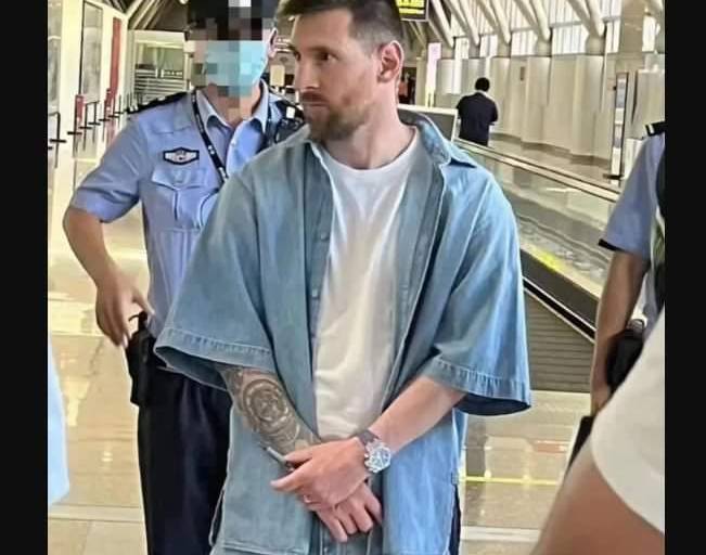 #Video | Messi es retenido por migración al llegar a China