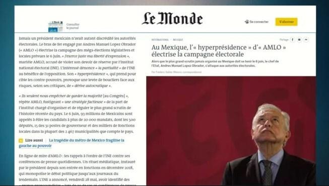 Ahora, diario francés critica a López Obrador