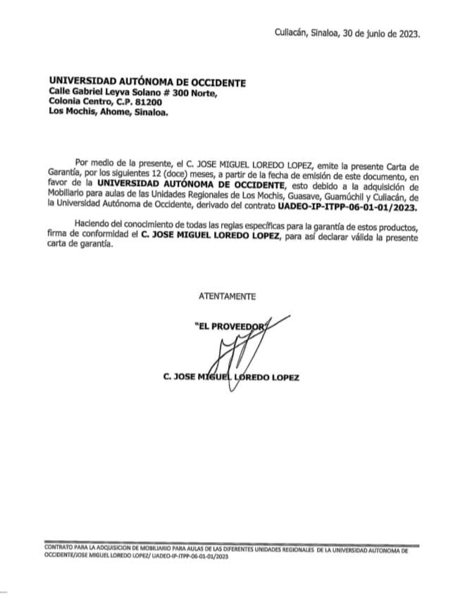 $!Adquiere UAdeO mobiliario nuevo para sus planteles