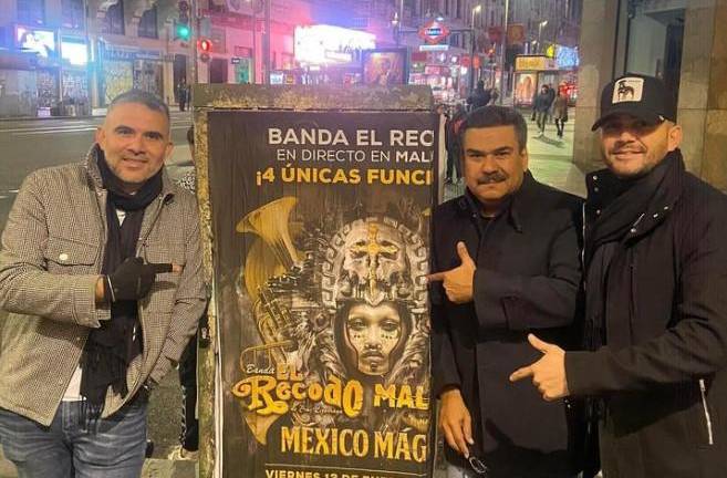 Está lista Banda El Recodo en Madrid para las cuatro presentaciones en el musical Malinche.
