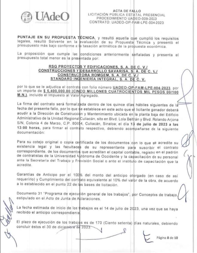 $!UAdeO destinará $37 millones a construcción de edificios