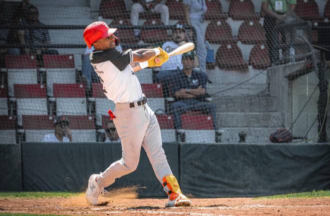 Randy Romero es de los peloteros que han tenido acción constante en el Fan Fest CDMX 2023.