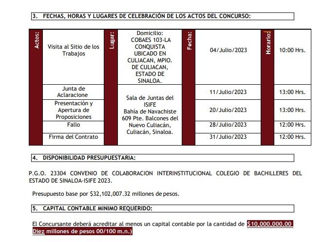 $!Publica Cobaes licitación para construir edificio que costará $32.1 millones
