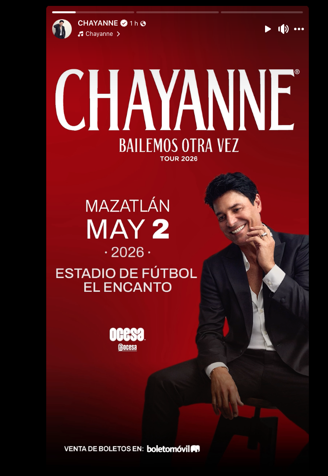 $!A través de sus redes sociales, el artista promocionó el concierto.