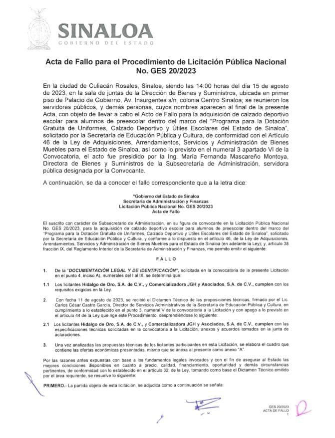 $!Autorizan compra de 49 mil pares de tenis escolares para alumnos de Sinaloa