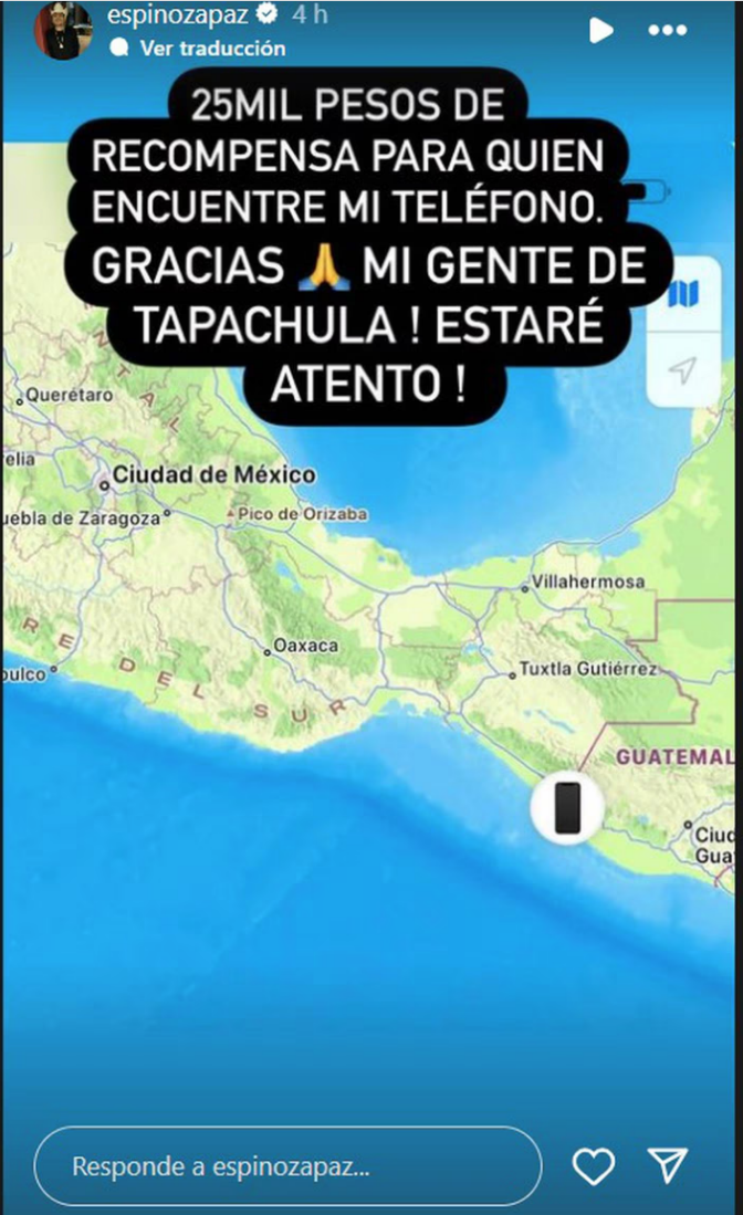 $!Pierde Espinoza Paz su celular, y ofrece recompensa