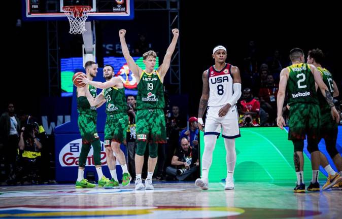 Estados Unidos cae ante Lituania en Mundial de Baloncesto