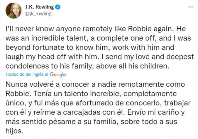 $!Robbie Coltrane, quien interpretó a ‘Hagrid’ en la saga ‘Harry Potter’, muere a los 72 años