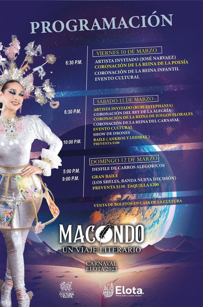 $!Se declara listo el Carnaval Elota, ‘Macondo: Un viaje literario’