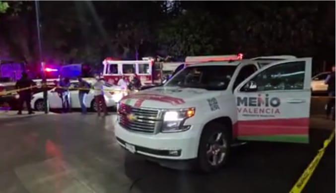 La unidad en la que viajaban Guillermo Valencia Reyes y su equipo.