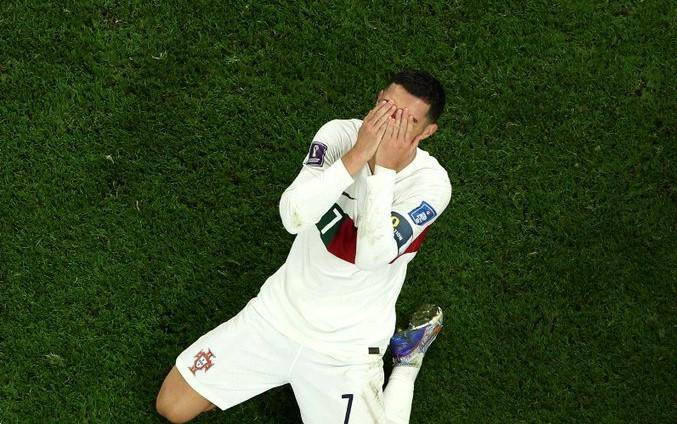 Cristiano Ronaldo no pudo evitar llorar tras ser eliminado.