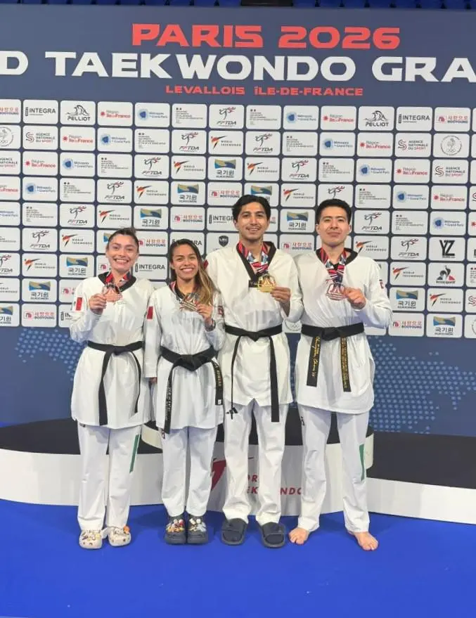 $!Sinaloense Juan Diego García gana oro en el Grand Prix Mundial de Para Taekwondo en París