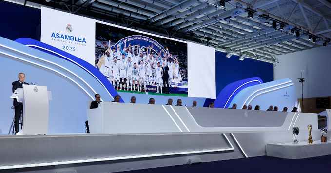 $!Florentino Pérez arremete contra Barcelona, LaLiga y UEFA en la Asamblea del Real Madrid