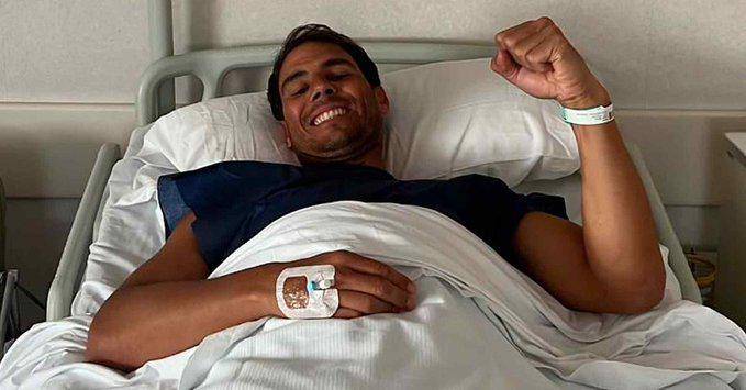 Rafael Nadal manda un mensaje desde el hospital.