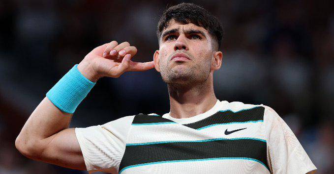 Reacción oportuna: Alcaraz evita la hazaña de Dzumhur en París