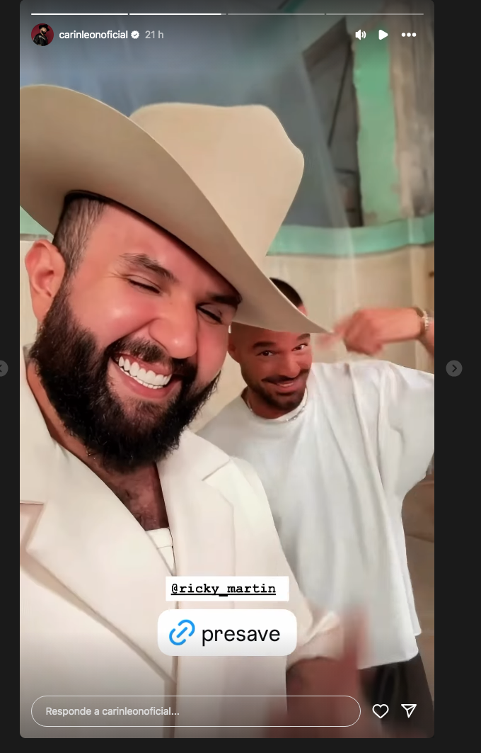 $!Lanzarán Carín León y Ricky Martin el tema ‘A medio vivir’