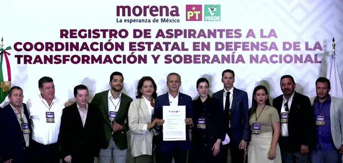 $!Se registra Gerardo Vargas Landeros como aspirante a la Coordinación Estatal de la Transformación en Sinaloa