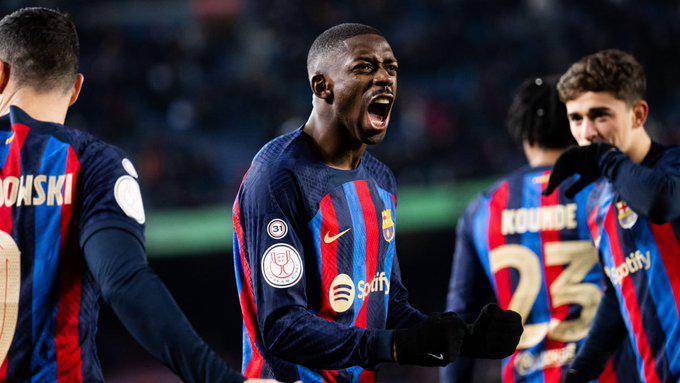 Dembélé manda al Barcelona a las semifinales de la Copa del Rey