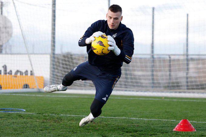 El Real Madrid prepara la final sin Andriy Lunin por segundo día