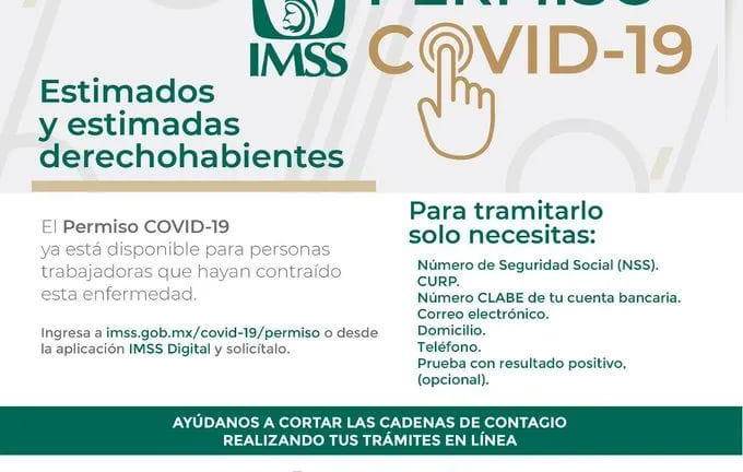 Así puedes tramitar tu Permiso Covid en el IMSS, en caso de resultar contagiado de coronavirus