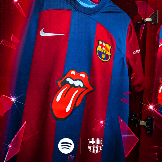 $!Barcelona y los Rolling Stones van juntos en el Clásico