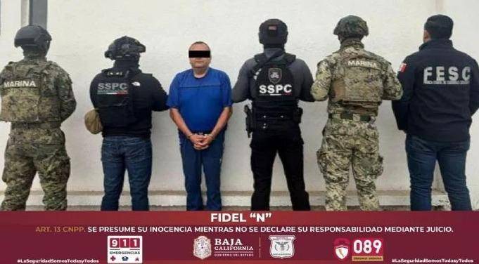 Fidel “N” fue detenido en San Felipe, Baja California, señalado de estar asociado a la facción de “Los Mayos”.