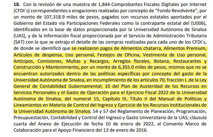 $!En 2022, UAS pagó $91 millones a personal sin el perfil requerido; Auditoría federal pide aclaración