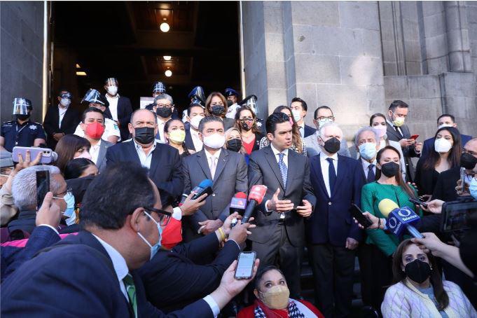 PRI, PAN y PRD promueven acción de inconstitucionalidad por revocación de mandato