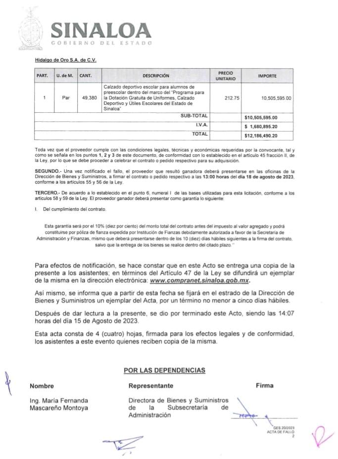 $!Autorizan compra de 49 mil pares de tenis escolares para alumnos de Sinaloa