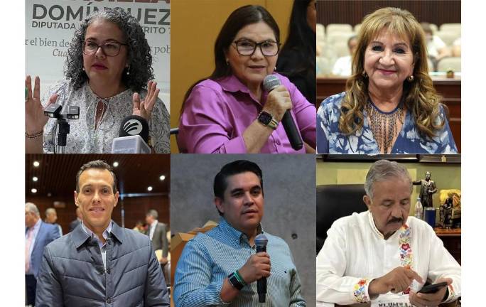 Aspirantes a candidaturas a la Gubernatura de Sinaloa que se han anotado para participar en procesos internos.