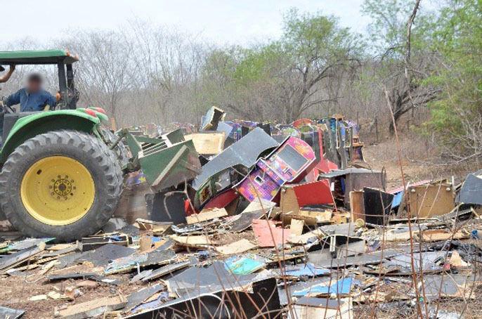 $!La FGR incinera más de 2 toneladas de droga y destruye bienes incautados en Sinaloa