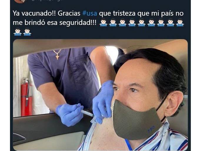 Juan José Origel presume desde Miami que ya accedió a la segunda dosis de la vacuna contra el Covid-19