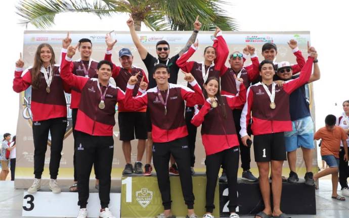 Sinaloa suma tres oros en el voleibol de playa.