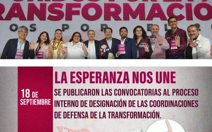 Morena lanza convocatoria para CDMX y 8 gubernaturas