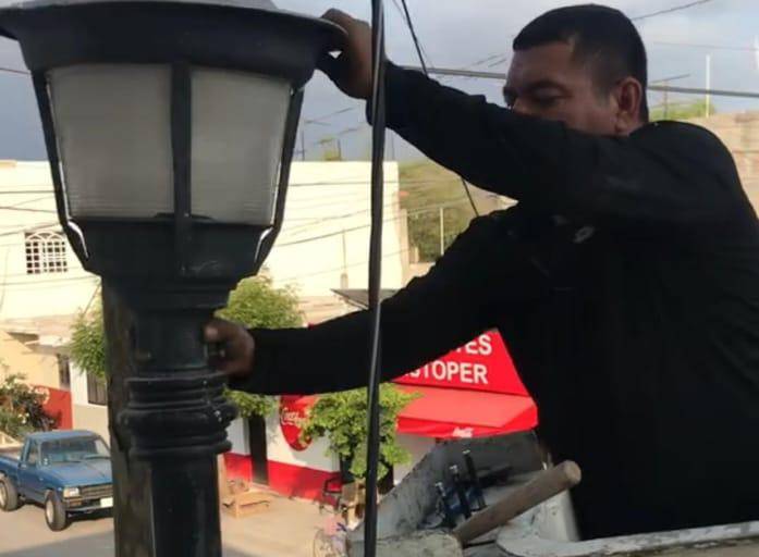 Funcionaria electoral denuncia retiro de luminarias en Escuinapa